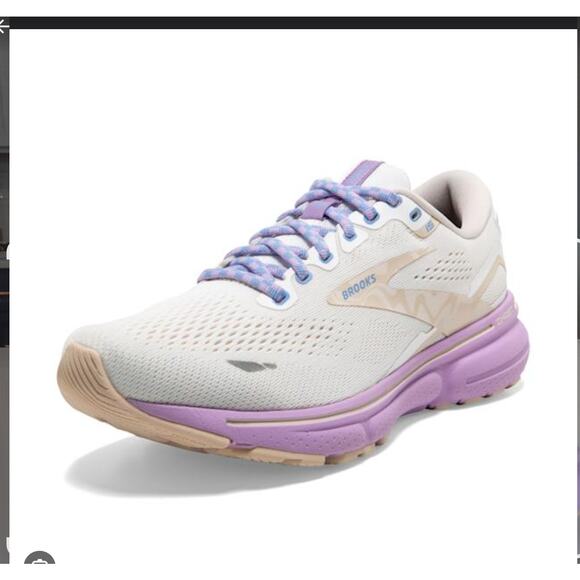 Brooks special edition Ghost 15 restart athletic running shoe lav/wht women 9.5 - Picture 1 of 10